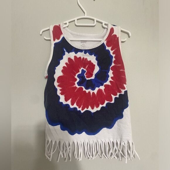 Toddler size small size 6 sleeveless, red, white and blue tank top - Picture 1 of 5